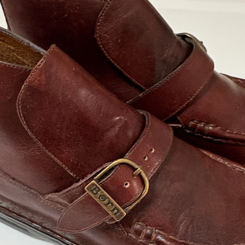 Born Women's Dark Brown Leather Loafers - Picture 3 of 6